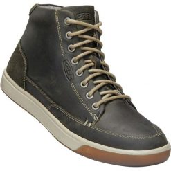 KEEN męskie trampki Glenhaven Sneaker Mid M, Dark Olive/Black Olive, 43. Czarne trampki męskie Keen, bez wzorów, ze skóry, sportowe, bez zapięcia. W wyprzedaży za 419.00 zł.