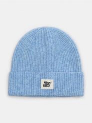 Prążkowana czapka beanie - błękitny. Niebieskie czapki damskie Sinsay, bez wzorów, prążkowane. Za 19.99 zł.