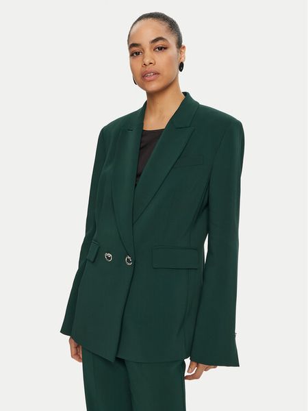 PINKO Marynarka Grenoble 103890 A21H Zielony Regular Fit. Zielone marynarki i żakiety damskie Pinko, bez wzorów, z wiskozy, bez kołnierzyka, bez ramiączek. Za 2,349.00 zł.