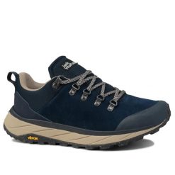 Buty męskie sportowe trekkingowe Jack Wolfskin TERRAVENTURE URBAN LOW. Niebieskie trekkingi męskie Jack Wolfskin, z materiału, bez zapięcia. Za 369.00 zł.