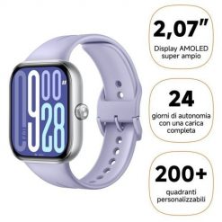 Smartwatch Xiaomi Redmi Watch 5 Lavender Purple. Fioletowe smartbandy Xiaomi, bez wzorów. Za 418.99 zł.