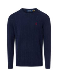 Polo Ralph Lauren sweter z dzianiny z zawartością kaszmiru Mężczyźni Kaszmir niebieski, S. Niebieskie swetry męskie Polo Ralph Lauren, m, bez wzorów, z dzianiny, klasyczne, bez kołnierzyka, bez ramiączek. Za 1,199.95 zł.