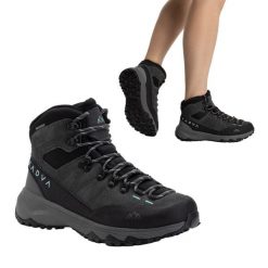 Buty trekkingowe damskie KADVA Stride Mid WaterProof. Czarne obuwie trekkingowe damskie KADVA, bez zapięcia. Za 219.99 zł.