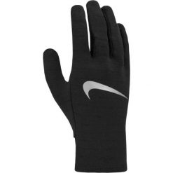 Rękawiczki do biegania męskie Nike Therma-Fit. Czarne rękawiczki męskie Nike, bez wzorów. Za 236.99 zł.