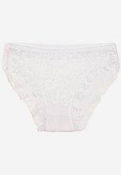 Białe Koronkowe Majtki Figi Wessena. Białe majtki damskie Born2be, z bawełny. Za 4.99 zł.