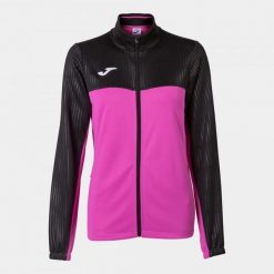 Bluza tenisowa damska Joma Montreal Full Zip. Czarne bluzy damskie Joma, xs, bez wzorów, sportowe, bez ramiączek, bez kaptura. Za 149.00 zł.