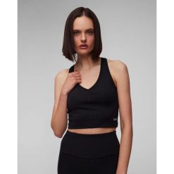 Top sportowy Casall Sharp Back damski trening fitness szybkoschnący. Czarne koszulki sportowe damskie Casall, bez wzorów, bez ramiączek, na fitness i siłownię. Za 149.00 zł.