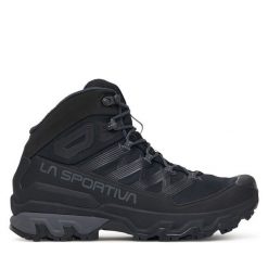 Trekkingi La Sportiva. Czarne botki męskie La Sportiva, bez wzorów, bez obcasa, bez zapięcia. Za 999.99 zł.
