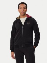 Aeronautica Militare Bluza 262FE2097UF00662 Czarny Regular Fit. Czarne bluzy męskie Aeronautica Militare, m, bez wzorów, bez ramiączek, bez kaptura. Za 714.99 zł.