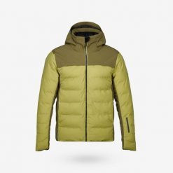 Second Life - Kurtka narciarska i snowboardowa męska Quechua... - Stan Dobry. Zielone kurtki sportowe męskie WED'ZE, na zimę, m, bez wzorów, z materiału, z kapturem, narciarskie. Za 199.00 zł.