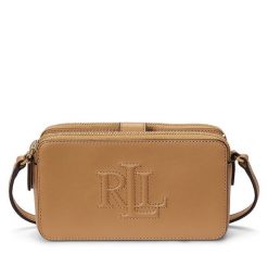 Torebka LAUREN RALPH LAUREN. Brązowe listonoszki damskie Lauren Ralph Lauren, bez wzorów, bez dodatków. Za 589.99 zł.