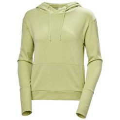 Bluza damska z kapturem Helly Hansen Lifa Tehc Lite. Zielone bluzy damskie Helly Hansen, bez wzorów, bez ramiączek, z kapturem. W wyprzedaży za 231.80 zł.