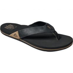 Męskie klapki Reef. Czarne klapki męskie Reef, bez wzorów, z dżerseju, bez zapięcia. Za 314.99 zł.