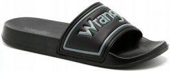 Wrangler Klapki męskie Wrangler Averell czarne 20261059 25Y 46. Czarne klapki męskie Wrangler, bez wzorów, bez zapięcia. Za 74.99 zł.