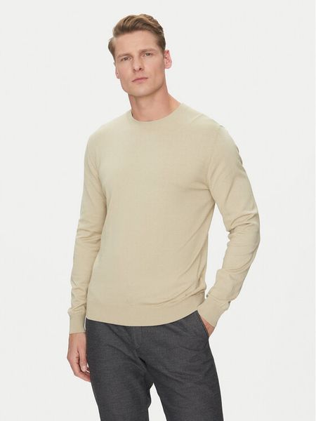 Marciano Guess Sweter 5GHR02 5861Z Beżowy Regular Fit. Brązowe swetry męskie Marciano Guess, l, z aplikacjami, z bawełny, bez kołnierzyka, bez ramiączek. Za 319.99 zł.