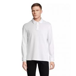 Koszulka polo z długim rękawem Sol's Pacific. Białe bluzki damskie SOL'S, s, bez wzorów, bez kołnierzyka, bez ramiączek. Za 161.50 zł.