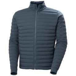 Kurtka puchowa Helly Hansen Alpha. Szare kurtki sportowe męskie Helly Hansen, l, bez wzorów, z puchu, bez kaptura, narciarskie. Za 1,123.00 zł.