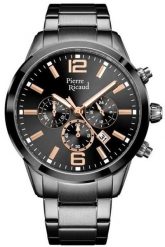 Zegarek męski Pierre Ricaud P97028.S1R6CH szary. Szare zegarki męskie Pierre Ricaud, bez wzorów. Za 629.00 zł.