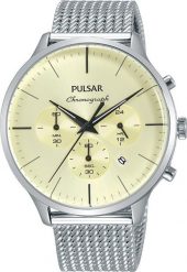 Zegarek Pulsar Zegarek Męski Pulsar PT3859X1 ( 43 mm). Zegarki męskie Pulsar, bez wzorów. Za 332.64 zł.