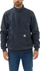 Carhartt Bluza Carhartt Quarter Zip Midweight Mock New Navy. Niebieskie bluzy męskie Carhartt, m, bez wzorów, bez ramiączek, bez kaptura. Za 241.31 zł.