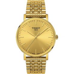 RABAT ZEGAREK TISSOT Everytime T109.410.33.021.00. Żółte zegarki męskie TISSOT, bez wzorów, ze stali. W wyprzedaży za 1,100.00 zł.
