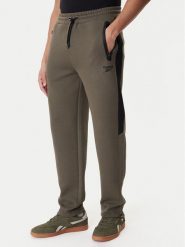 Reebok Spodnie dresowe Andrews RK25545CCM Zielony Regular Fit. Zielone spodnie sportowe męskie Reebok, m, bez wzorów, z dresówki. Za 279.99 zł.