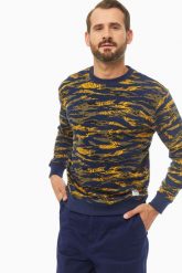 LEE SEASONAL CAMO SWS MĘSKA BLUZA BEZ KAPTURA WASHED BLUE L80ASPLR 112121285. Niebieskie bluzy męskie Lee, l, bez wzorów, bez ramiączek, bez kaptura. Za 129.99 zł.