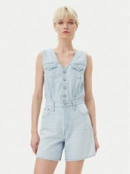 Levi's® Kombinezon 001WM-0000 Błękitny Regular Fit. Niebieskie sukienki damskie s, bez wzorów, z bawełny, bez kołnierzyka, bez ramiączek. Za 259.99 zł.