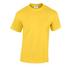 Ciężka Bawełniana Koszulka Unisex Dla Dorosłych. Niebieskie bluzki damskie GILDAN, xl, bez wzorów, z bawełny, sportowe, bez kołnierzyka, bez ramiączek. Za 30.99 zł.