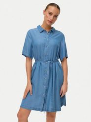 Vero Moda Sukienka jeansowa Bree 10341620 Niebieski Regular Fit. Niebieskie sukienki damskie Vero Moda, m, bez wzorów, z jeansu, bez kołnierzyka, bez ramiączek. Za 229.99 zł.