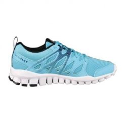 Buty do chodzenia damskie Reebok Realflex Train 40. Niebieskie obuwie sportowe damskie Reebok, bez wzorów, bez zapięcia, na fitness i siłownię. Za 228.00 zł.