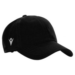 Czarna czapka baseballowa Macron Dart (x5). Czarne czapki damskie Macron, bez wzorów, z materiału, eleganckie. Za 307.50 zł.
