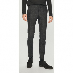 Selected - Spodnie. Szare spodnie materiałowe męskie Selected, bez wzorów, z bawełny. W wyprzedaży za 239.90 zł.