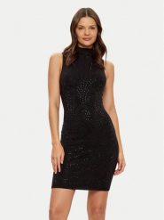 Guess Sukienka codzienna W5RK25 Z2YJ2 Czarny Regular Fit. Czarne sukienki damskie Guess, na co dzień, l, z aplikacjami, z wiskozy, bez kołnierzyka, bez ramiączek, proste. Za 489.99 zł.