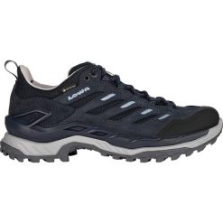 Buty trekkingowe damskie Lowa Innovo Low Gtx. Niebieskie obuwie trekkingowe damskie Lowa, z gore-texu, bez zapięcia. Za 927.75 zł.
