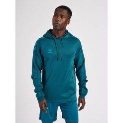 Bluza do piłki ręcznej dla dorosłych Hummel hml CORE XK poly z kapturem. Niebieskie bluzy męskie Hummel, xl, bez wzorów, sportowe, bez ramiączek, z kapturem. W wyprzedaży za 174.50 zł.