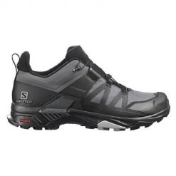 Buty trekkingowe męskie Salomon Trekkingowe X Ultra 4 Wide Gtx Gore-tex. Czarne buty zimowe męskie Salomon, bez wzorów, z gore-texu, bez obcasa, bez zapięcia. Za 734.00 zł.