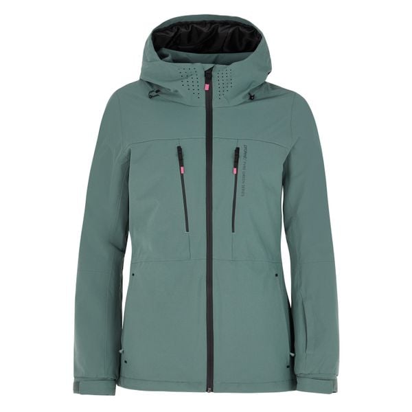 Damska kurtka narciarska Protest Beverly. Zielone kurtki sportowe damskie Protest, na zimę, bez wzorów, bez ramiączek, bez kaptura, narciarskie. Za 936.50 zł.