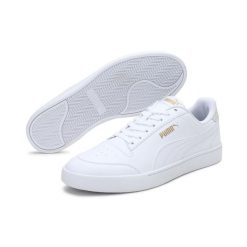 Trampki Puma Shuffle, Biały, Mężczyźni. Białe trampki męskie Puma, bez wzorów, z gumy, sportowe, bez zapięcia. Za 256.59 zł.
