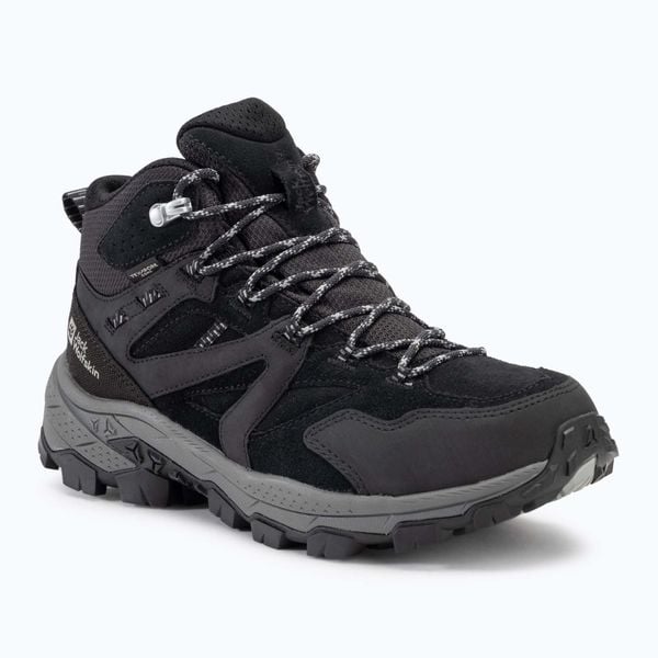 Buty trekkingowe damskie Jack Wolfskin Vojo Tour Lt Texapore Mid. Czarne obuwie trekkingowe damskie Jack Wolfskin, bez zapięcia. Za 519.99 zł.