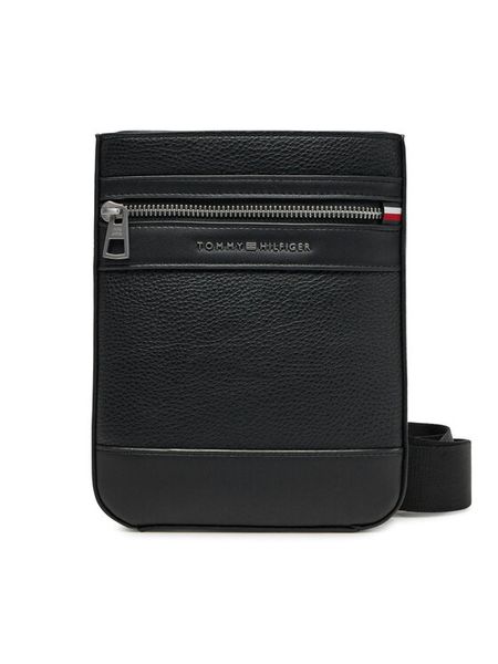 Tommy Hilfiger Saszetka Th Central Mini Crossover AM0AM13205 Czarny. Czarne saszetki i nerki męskie Tommy Hilfiger, bez wzorów, ze skóry. Za 189.99 zł.