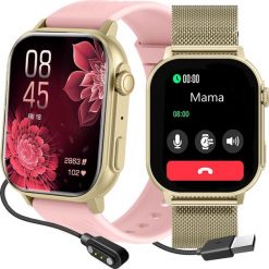 Smartwatch Gravity GT15-7 Różowy. Czerwone zegarki smartwatch Gravity, bez wzorów. Za 192.00 zł.