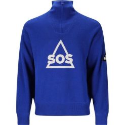 Pull SOS Tignes. Niebieskie bluzy męskie SOS, na zimę, bez wzorów, sportowe, bez ramiączek, bez kaptura. Za 715.50 zł.
