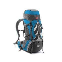 Plecak Trekkingowy Naturehike NH70B070. Niebieskie plecaki męskie NATUREHIKE, bez wzorów. Za 599.99 zł.
