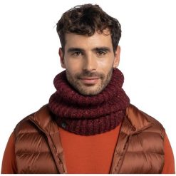 Komin an szyję - bandana BUFF knitted & fleece neckwarmer kim. Brązowe szaliki męskie Buff, bez wzorów. Za 169.69 zł.