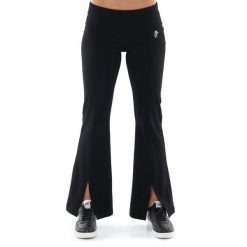 Legginsy z bawełna na co dzień na siłownię. Czarne legginsy damskie LEONE 1947 APPAREL, bez wzorów, z bawełny. W wyprzedaży za 109.46 zł.