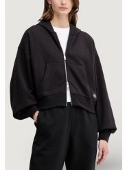 Calvin Klein Jeans Bluza LV047C216G Czarny Regular Fit. Czarne bluzy damskie Calvin Klein Jeans, xxl, bez wzorów, z bawełny, bez ramiączek, bez kaptura. Za 449.99 zł.