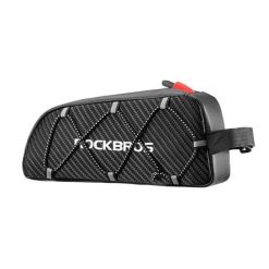 Torba na ramę 1L z breloczkiem - Czarna. Czarne torby na ramię męskie ROCKBROS, z materiału. Za 151.60 zł.