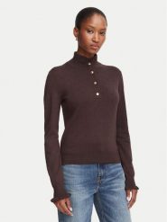 Marella Sweter Onde 2625366101 Brązowy ciemny Regular Fit. Brązowe swetry nierozpinane damskie Marella, l, bez wzorów, z wiskozy, bez kołnierzyka, bez ramiączek. Za 554.99 zł.
