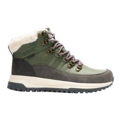 Damskie buty trekkingowe Regatta Elbourne. Zielone obuwie trekkingowe damskie Regatta, ze skóry, bez zapięcia. Za 304.00 zł.